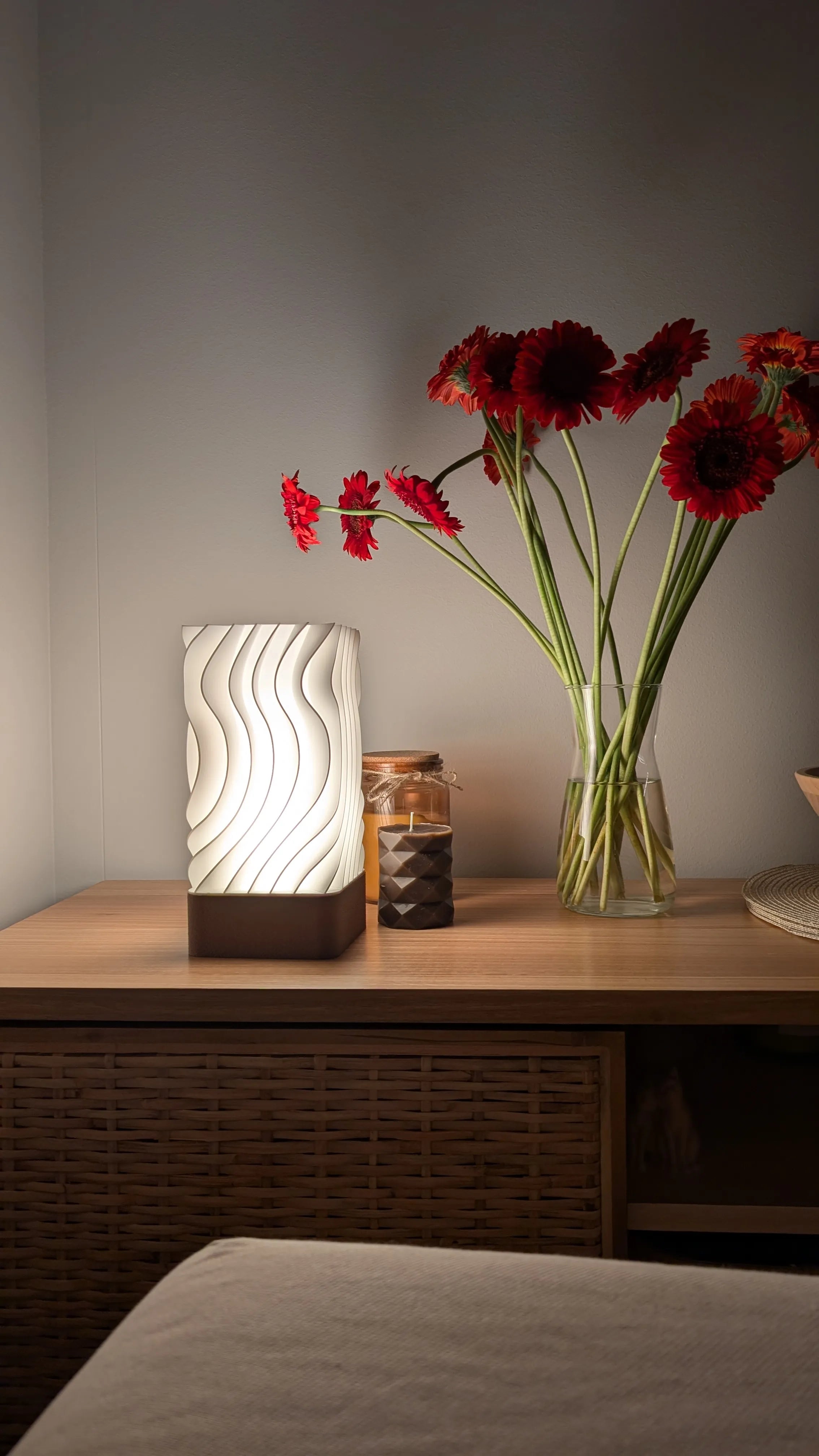 Dalgalı E27 LED Dekoratif Lamba