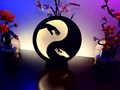 Yin Yang Ring LED Lamba