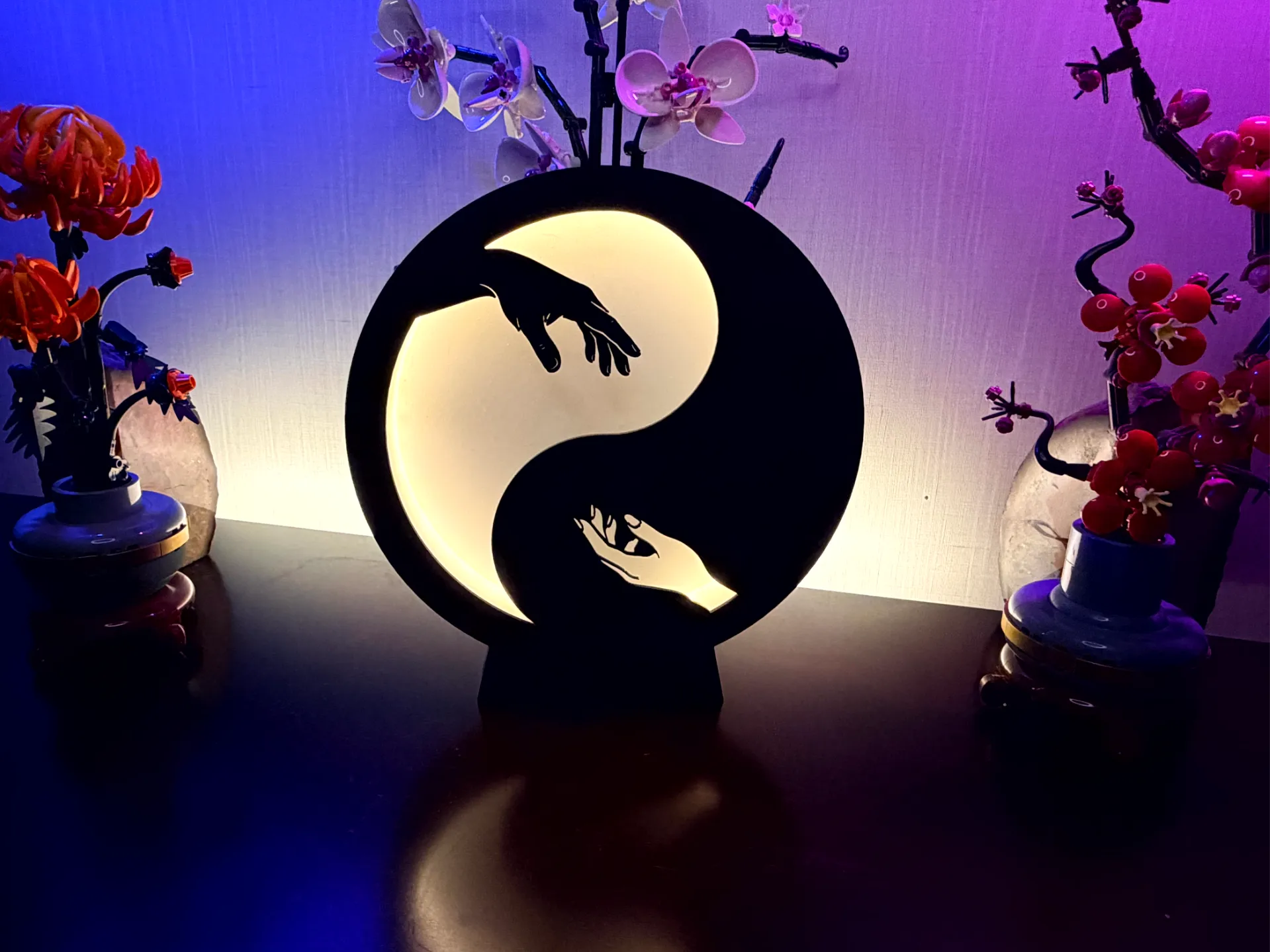 Yin Yang Ring LED Lamba